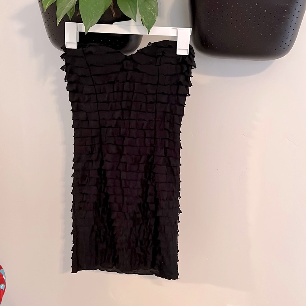 Black mini dress